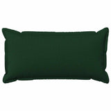 Cushion Cover 12 pcs HOUTEN Dark Green 40 x 80 cm Faux Linen 918039
