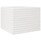 Garden Planter White 60x60x45.5 cm Solid Wood Pine 847249