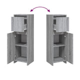 Bathroom Cabinet Grey Sonoma 30x30x95 cm Engineered Wood 815553