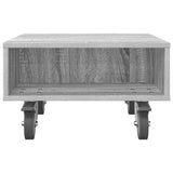 Side Table with Wheels Grey Sonoma 50.5 x 50 x 30 cm 891029