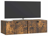 Wall-Mounted TV Cabinet Smoked Oak 78.5 x 31 x 30 cm 898210