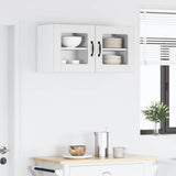 Wall Glass Cabinet PORTO 2 pcs White 40 x 31 x 40 cm 885186