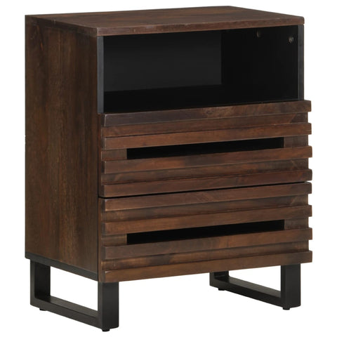 ZNTS Bedside Cabinet 50x34x62 cm Solid Wood Mango 377489