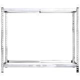 2-Layer Tire Racks 2 pcs Silver 110x40x110 cm Steel 152892