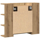 Bathroom Mirror Cabinet Artisan Oak 80x20.5x64 cm Engineered Wood 856037