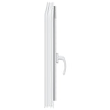 Basement Window RISOR 80 x 60 cm PVC and Glass White 42047240