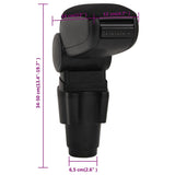Car Armrest Black 12x33x cm ABS 154659