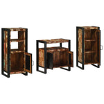 Bathroom Furniture Set 3 pcs Multicolour Solid Reclaimed Wood 3305633