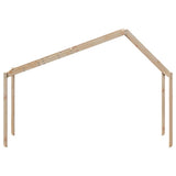 Kids' Bed Roof 203x80.5x142 cm Solid Wood Pine 846943