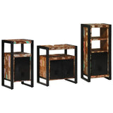 Bathroom Furniture Set 3 pcs Multicolour Solid Reclaimed Wood 3305627