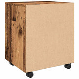 ZNTS Mobile File Cabinet with Wheels Old Wood 45x38x54 cm Engineered Wood 856949