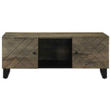 Coffee Table Black 100x54x40 cm Solid Wood Mango 4017696