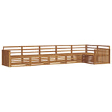 Outdoor Sofa Set 6 pcs Natural Solid Acacia Wood 3373534
