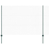 Welded Wire Fence 10 x 1.5 m PVC-Coated Steel Green 3336694