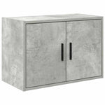 ZNTS Garage Cabinets 2 pcs Concrete Grey Engineered Wood 3328335