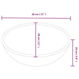 Wash Basin White 28x28x10 cm Ceramic 242569
