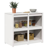 Kitchen Cabinet with Shelf MEPPEL Warm White 106 x 55 x 92 cm 868178