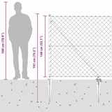 Welded Wire Fence with Spikes 10 x 1.4 m 3351215