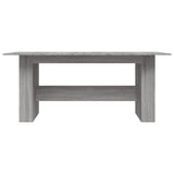 ZNTS Dining Table Grey Sonoma 180x90x76 cm Engineered Wood 838193