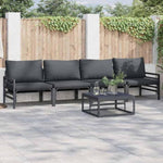 Garden Sofa Set Anthracite Steel 3378965