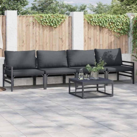 Garden Sofa Set Anthracite Steel 3378965