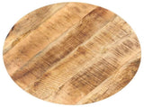Bistro Table Round 80x75 cm Rough Mango Wood 320269