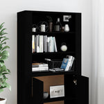 Highboard Black Engineered Wood 3185360