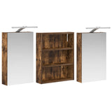 Bathroom Cabinet Set 3 pcs 100 x 10.5 x 50 cm Engineered wood 3403692
