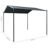 47963 Gazebo Pavilion Tent Canopy 3x3 m Steel Anthracite