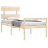 Senior Bed Natural Pine Solid pine wood Single Senior Bed 3195316