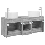 Bathroom Furniture Set 3 pcs Grey Sonoma 49.5 x 44.5 x 66 cm 3405936