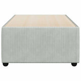 Bed Frame without Mattress Light Grey 90x200 cm Velvet 3284982