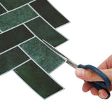 Herringbone Tile 50 pcs Dark Green 30 x 30 cm 42021286