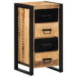 Drawer Cabinet 40x40x90 cm Solid Rough Wood Mango 4013581