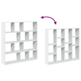 Book Cabinet White 132x29x141.5 cm Engineered Wood 3310307