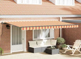 Retractable Awning Yellow 400 x 200 cm Fabric 3329832