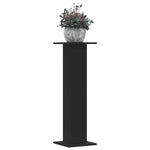 Plant Stands 2 pcs Black 30x30x95 cm Engineered Wood 3307874