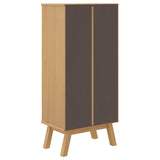 Shoe Cabinet OLDEN Brown 55x35x120cm Solid Wood Pine 358618