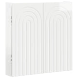 Dartboard Cabinet ALKMAAR High Gloss White Engineered Wood 896229