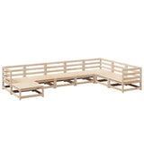 8 Piece Garden Sofa Set Solid Wood Pine 3299574