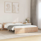 Bed Frame without Mattress Solid Wood 140x200 cm 815044