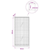Gabion with 3.5 mm Wire and 5x5 cm Mesh 50x20x100 cm 3462139