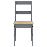 5 Piece Dining Set PANAMA Grey Solid Wood Pine 3345189