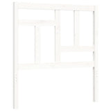Bed Frame without Mattress White Single Solid Wood 3194927