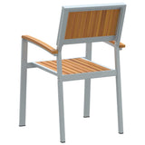 Stacking Chair 6 pcs Brown 56 x 57 x 87 cm Solid Acacia Wood 3284395