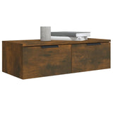 Wall Cabinets 2 pcs Smoked Oak 68x30x20 cm Engineered Wood 3115897