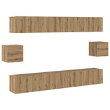TV Cabinet Set Wall-mounted 6 pcs Artisan old 100 x 30 x 30 cm 3393440