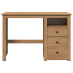 ZNTS Desk Panama 112x45x75 cm Solid Wood Pine 4016389