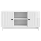TV Cabinet 102 x 34.5 x 50 cm High Gloss White Engineered Wood 894009