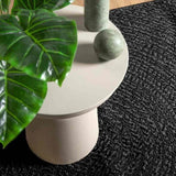 Rug ZIZUR Anthracite 140x200 cm Jute Look Indoor and Outdoor 4010348